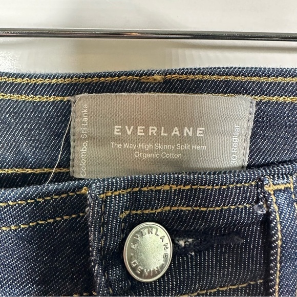 Everlane The Way-High Skinny Split Hem Organic Cotton Jeans Size 30 - Picture 8 of 13